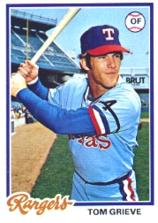 1978 Topps Baseball Cards      337     Tom Grieve